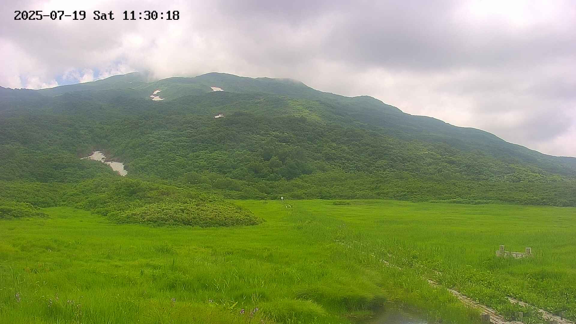 竜ヶ原湿原と鳥海山